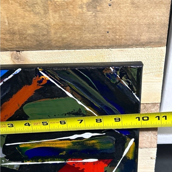 Original‎ Acrylic Painting 2 Canvases Titled Eclectic Motion Colorful Wall Art - Picture 9 of 11